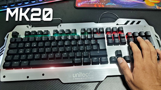 TECLADO GAMER MECANICO MK20 METALICO